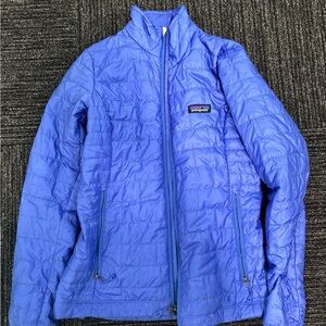 Patagonia Blue Puffer Jacket with Synthetic Insulation